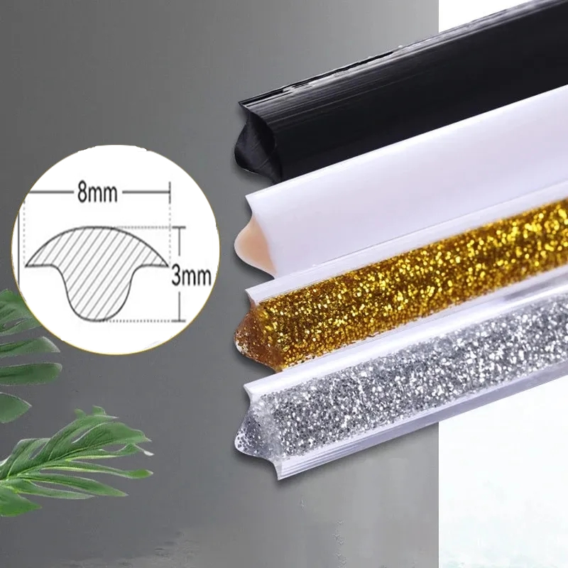 Ceramic Tile Blank - 自己粘着セラミックタイルギャップテープキッチン浴室防水美しいシームテープ壁床ギャップライン家庭用装飾