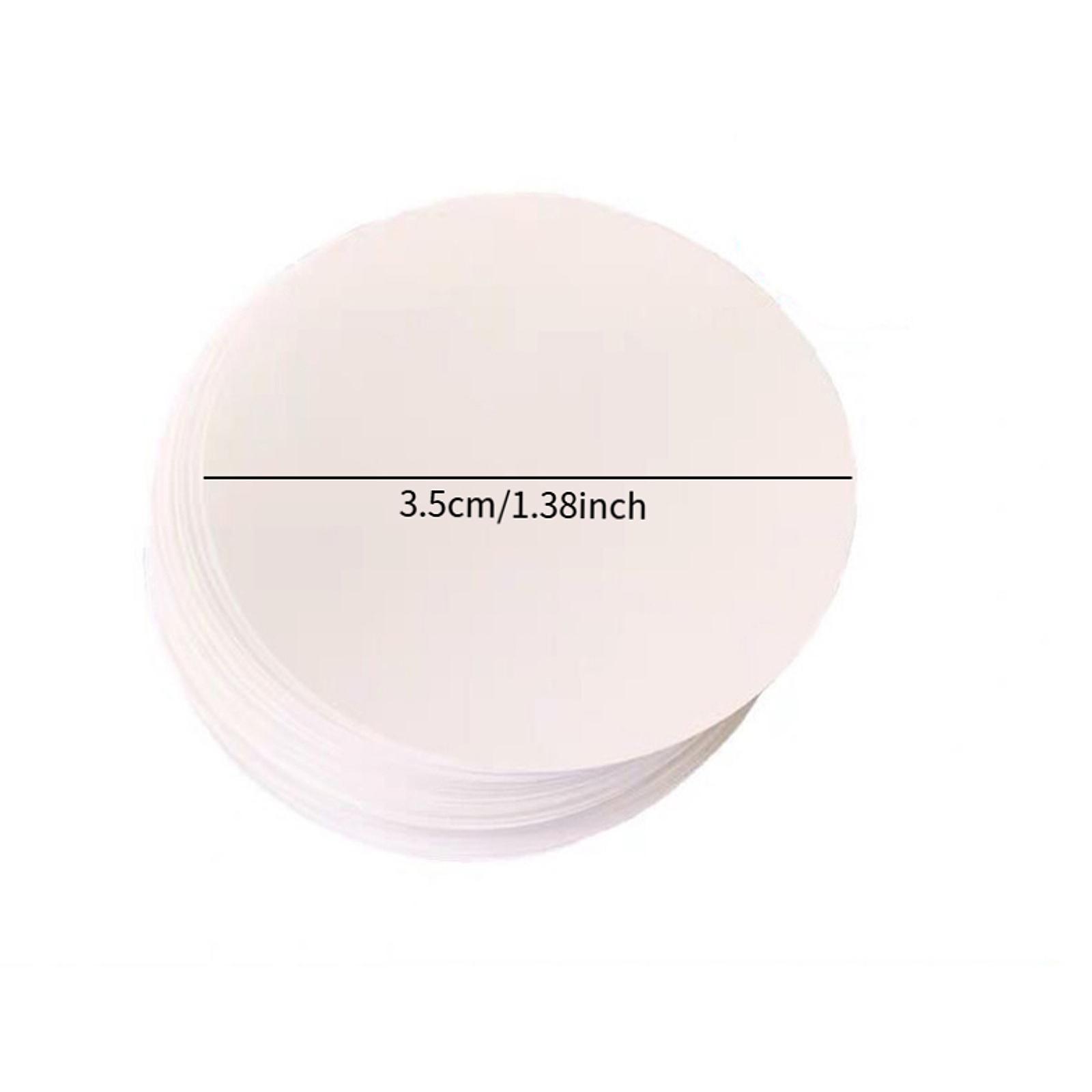 Button Badge Blank - 100x ボタンバッジ用白紙機器交換部品 使いやすいクラフト作り 子供用 ボタンバッジ作り 友達の誕生日用