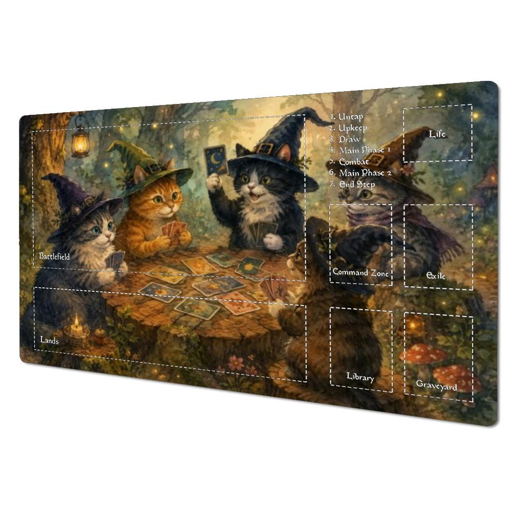 ウィッチキャッツ プレイカード マジックフォレスト 大型 T - Door Mat Blank のレビューと価格