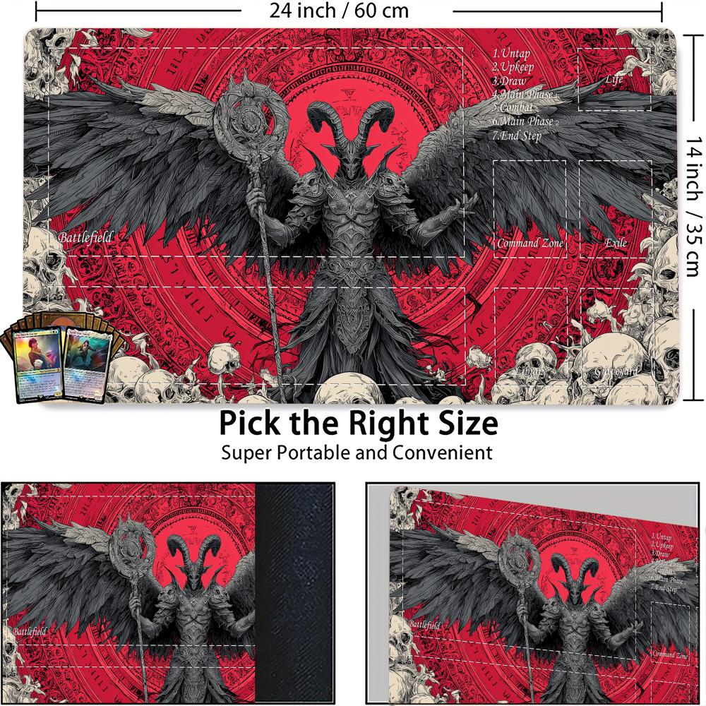 ゴシックスタイルの山羊頭の悪魔TCGプレイマット、マジックカ - Door Mat Blank のレビューと価格