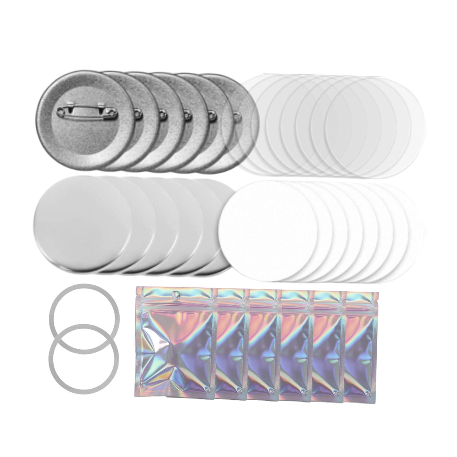 ボタンバッジキット 金属製ブランクバックカバー 学術イベント - Button Badge Blank のレビューと価格