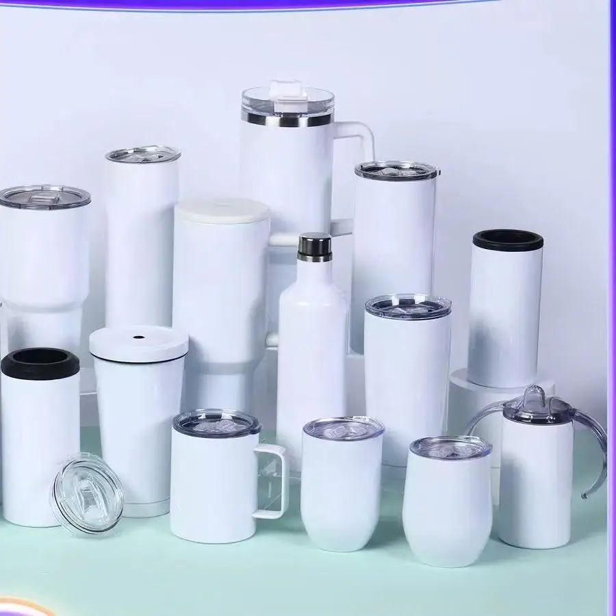 昇華ブランクカップ 6oz/30oz ステンレス製携帯用水筒 - Water Bottle Blank のレビューと価格