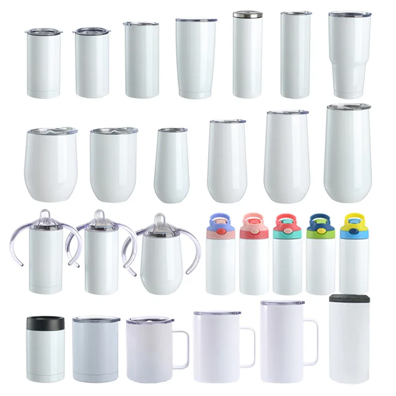 昇華ブランクカップ 6oz/30oz ステンレス製携帯用水筒 - Water Bottle Blank のレビューと価格