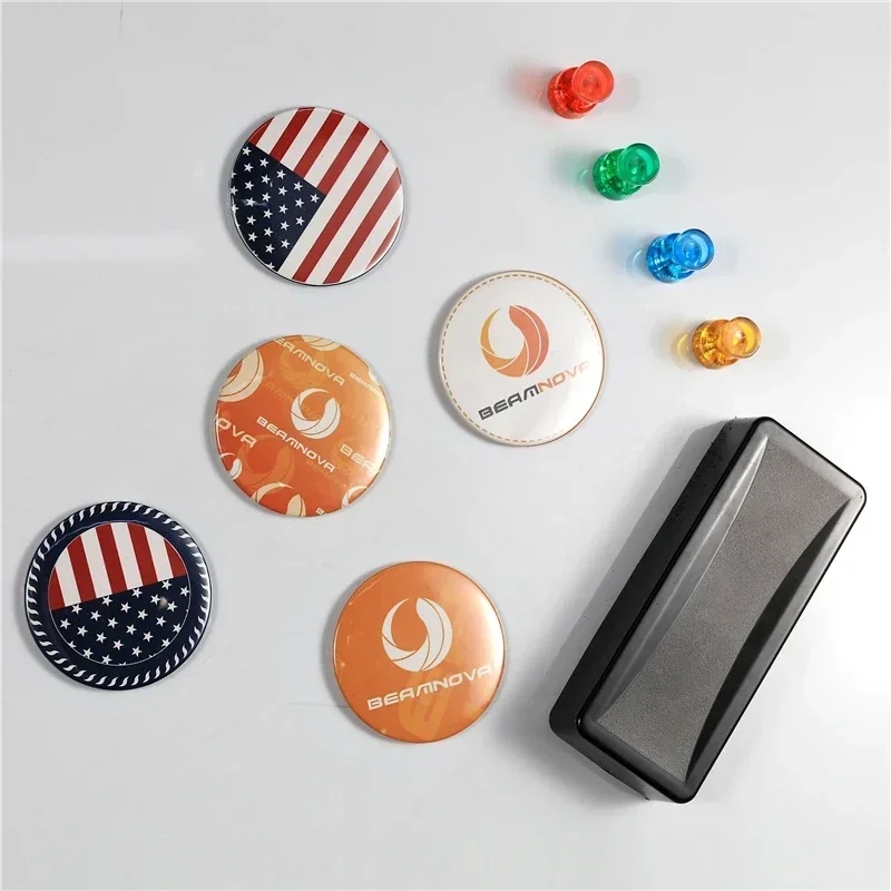 無地のソフトマグネット冷蔵庫マグネットバッジボタンパーツ 1 - Button Badge Blank のレビューと価格