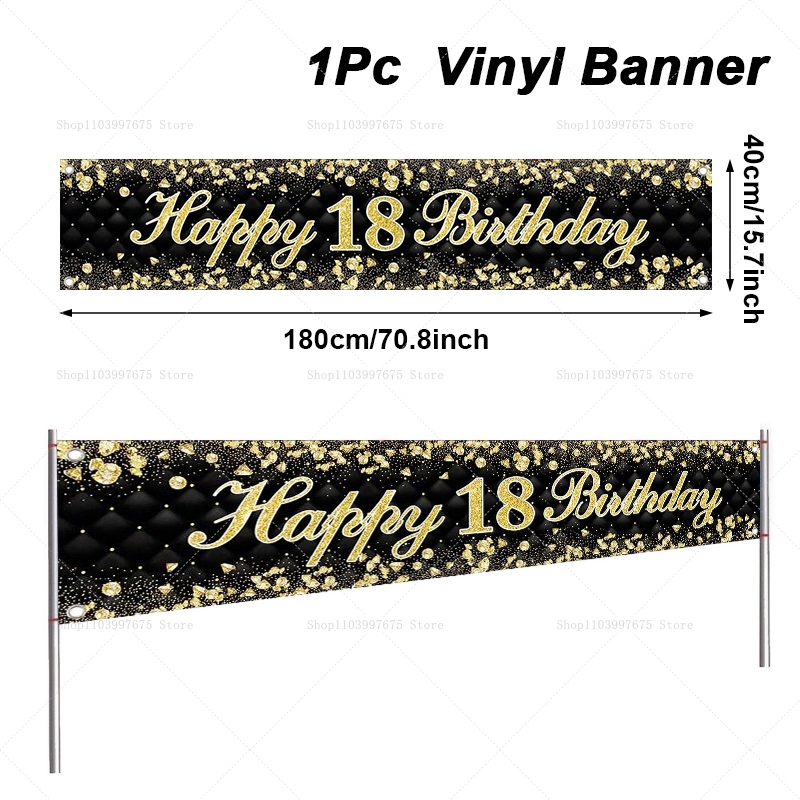 Happy 18th Birthday バナーデコレーション - Yard Sign Blank のレビューと価格