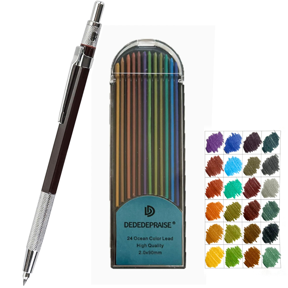 2.0mmシャープペンシルセット レトロスタイル 肌色鉛筆芯 - Staedtler Pencil Lumocolor のレビューと価格