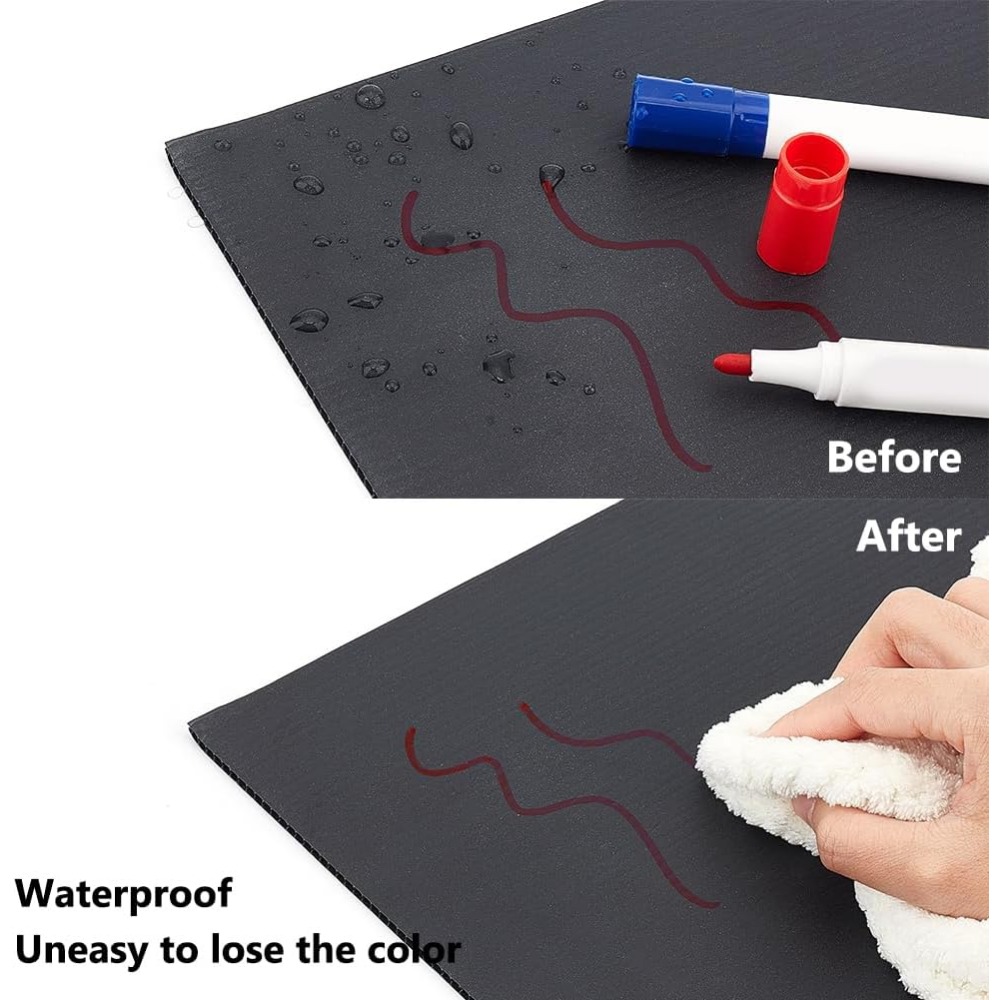 10 個黒段ボールプラスチックシート 12 × 7.8 イン - Yard Sign Blank のレビューと価格