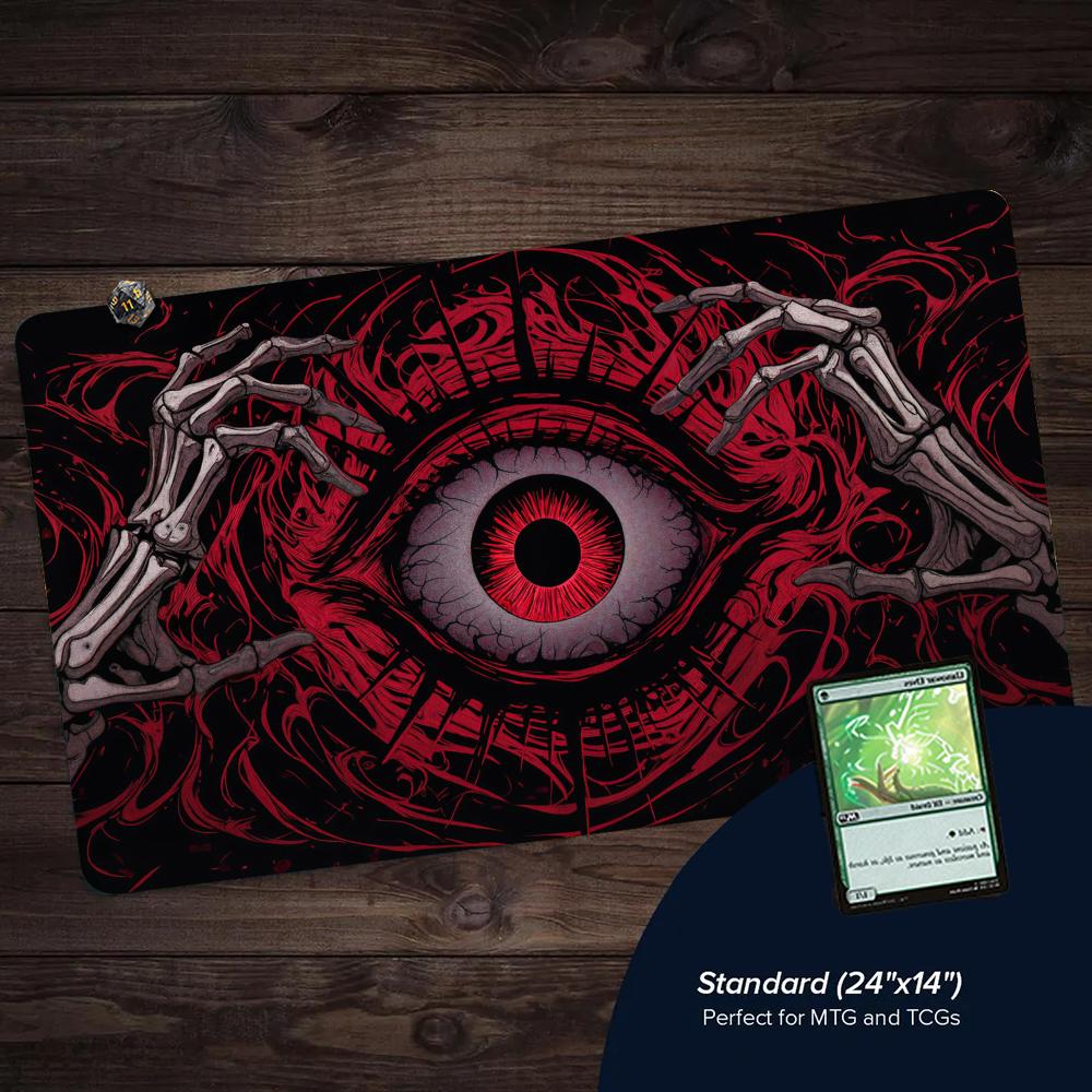 恐ろしいレッドアイTCGプレイマット、縫い目のある滑り止め加 - Door Mat Blank のレビューと価格