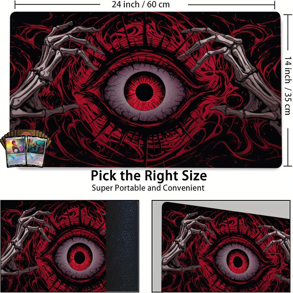 恐ろしいレッドアイTCGプレイマット、縫い目のある滑り止め加 - Door Mat Blank のレビューと価格